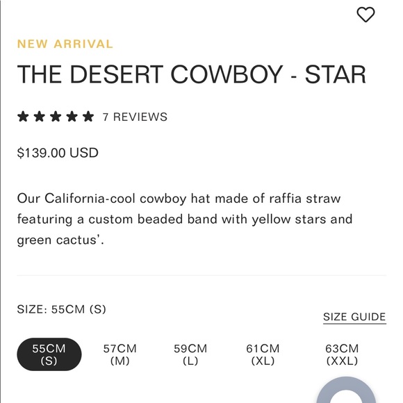 Lack of Color Desert Star Cowboy Hat - Picture 6 of 7